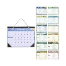 Calendário Mensal de Parede 2025 - À Prova D'Água, Vintage, 12 Folhas com Planejador Semanal