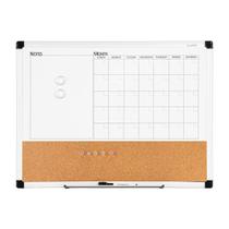 Calendário mensal: quadro branco, apagável a seco, quadro de cortiça, combinação VUSIGN