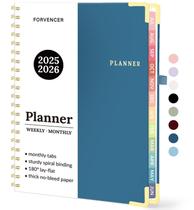 Calendário mensal semanal do Academic Planner Forvencer 2025-2026