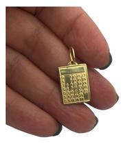 Calendário Ouro 18k Pingente Pequeno 1.5cm K120