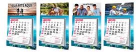 Calendário Parede Personalizado Com Bloco 20x28 Cm - 200 Un
