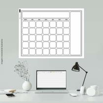Calendário Parede Planejamento mensal Branco 48x63
