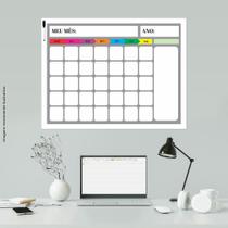 Calendário Parede Planejamento mensal Colorido 48x63
