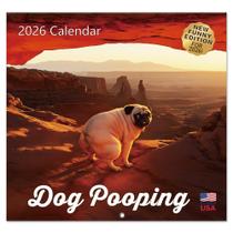 Calendario Perros Haciendo Caca HiFulerr 2026 30x30 cm Regalo Divertido Calendario Perros Haciendo Caca HiFulerr 2026 30x30 cm Regalo Divertido