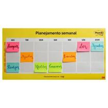 Calendário Semanal Post-It Com 2 Blocos Cd0347 3M