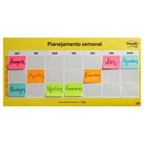 Calendário Semanal Post-It Com 2 Blocos Cd0347 3M
