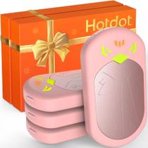 Calentadores de Manos Hotdot Recargables Paquete de 4 Portátiles Rosas