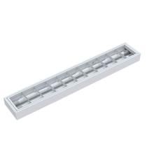 Calha Atela SOB/EMB Forro-Perfil T 62cm Ret 2xT8 Aletada Bca