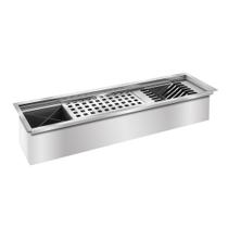 Calha Canal Embutido Escorredor Cozinha Umida 75cm Inox 304 Calha Canal Embutido Escorredor Cozinha Umida 75cm Inox 304
