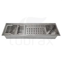 Calha Canal Organizador Escorredor Úmida Inox Tubrax Calha Canal Organizador Escorredor Úmida Inox Tubrax