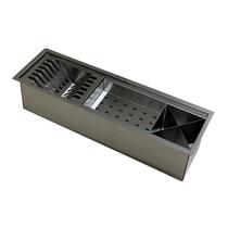 Calha Canal Organizador inox 304 Escorredor de Louça Multiuso Preto 60x18,5 Inovartte ICA04 Calha Canal Organizador inox 304 Escorredor de Louça Multiuso Preto 60x18,5 Inovartte ICA04
