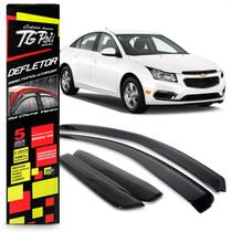 Calha Chuva Defletor Inteiriça Slim Cruze Sedan 4 Portas 2011 2012 2013 2014 2015 2016 Fumê