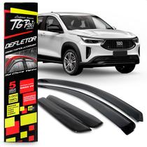 Calha Chuva Defletor Inteiriça Slim Fastback 2022 2023 Fumê 100% Acrílico