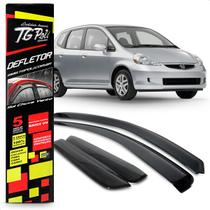 Calha Chuva Defletor Inteiriça Slim Fit 4 Portas 2003 2004 2005 2006 2007 2008 Fumê 100% Acrílico