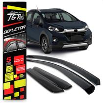 Calha Chuva Defletor Inteiriça Slim Fit Wrv 4 Portas 2015 2016 2017 2018 2019 2020 2021 Fumê