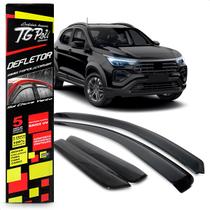 Calha Chuva Defletor Inteiriça Slim Pulse 4 Portas 2021 2022 2023 Fumê 100% Acrílico Calha Chuva Defletor Inteiriça Slim Pulse 4 Portas 2021 2022 2023 Fumê 100% Acrílico