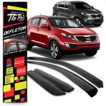 Calha Chuva Defletor Inteiriça Slim Sportage 4 Portas 2011 2012 2013 2014 2015 2016 Fumê