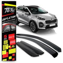 Calha Chuva Defletor Inteiriça Slim Sportage 4 Portas 2017 2018 2019 2020 2021 Fumê 100% Acrílico