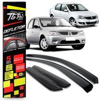 Calha Chuva Defletor Logan 4 Portas 2007 2008 2009 2010 2011 2012 2013 Fumê 100% Acrílico Calha Chuva Defletor Logan 4 Portas 2007 2008 2009 2010 2011 2012 2013 Fumê 100% Acrílico