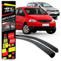 Calha Chuva Defletor Slim Fox 2 Portas 2004 2005 2006 2007 2008 2009 2010 2011 2012 2013 2014 Fumê