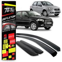 Calha Chuva Defletor Slim Palio Siena Weekend G4 4 Portas 2012 2013 2014 2015 16 Fumê 100% Acrílico