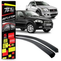 Calha Chuva Defletor Slim Palio Strada Cs Ce Cd 2 Portas 2012 2013 2014 2015 2016 Fumê 100% Acrílico