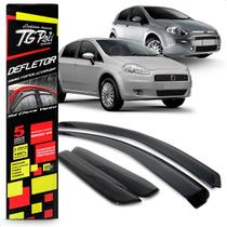 Calha Chuva Defletor Slim Punto 4 Portas 2008 2009 2010 2011 2012 2013 2014 2015 2016 2017 Fumê