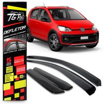 Calha Chuva Defletor Slim Up 4 Portas 2014 2015 2016 2017 2018 2019 2020 2021 Fumê 100% Acrílico