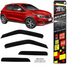 Calha Chuva Defletor TG Poli Fiat Argo 2017 2018 2019 2020 2021 2022 2023 2024 2025 - 4 Portas