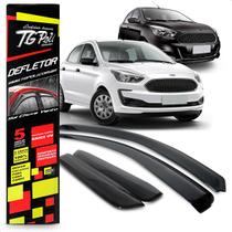 Calha Chuva Inteiriça Slim Ka Hatch Sedan 4 Portas 2014 2015 2016 2017 2018 2019 2020 2021 Fumê