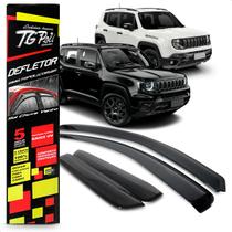 Calha Chuva Inteiriça Slim Renegade 4 Portas 2015 2016 2017 2018 2019 2020 2021 2022 2023 Fumê