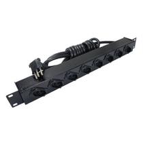 Calha Com 8 Tomadas 10a 220v-ac Diagonal Preta Preto Wj