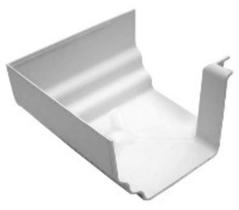 Calha Curva Externa Branca em PVC para Água da Chuva Calha Curva Externa Branca em PVC para Água da Chuva