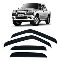 Calha de Chuva 4 Portas Ford Ranger 96 até 2012 Cabine Dupla Calha de Chuva 4 Portas Ford Ranger 96 até 2012 Cabine Dupla