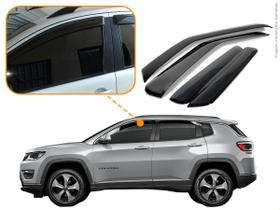 Calha de Chuva Acrilico Ecoflex JEEP COMPASS 2017 Calha de Chuva Acrilico Ecoflex JEEP COMPASS 2017