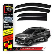 Calha De Chuva Automotiva Fume 4 Portas Tg poli Fiat Fastback