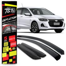 Calha de Chuva Defletor Chevrolet Onix Plus 2020 a 2021 04 Portas Preto Fume TG Poli 23035 Calha de Chuva Defletor Chevrolet Onix Plus 2020 a 2021 04 Portas Preto Fume TG Poli 23035