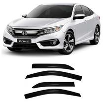 Calha de Chuva Defletor Civic G10 2017 a 2021 4 Portas TG Poli