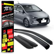 Calha de Chuva Defletor Hyundai HB20S 2020 a 2022 04 Portas Acrílico Preto Fumê TG Poli 25009 Calha de Chuva Defletor Hyundai HB20S 2020 a 2022 04 Portas Acrílico Preto Fumê TG Poli 25009