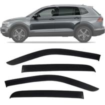 Calha de Chuva Esportiva Volkswagen Tiguan 2019 2020 Fumê