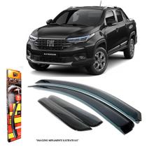 Calha de Chuva Fiat Strada Cabine Dupla 2020 em diante 4 Portas TG Poli - 24027 Calha de Chuva Fiat Strada Cabine Dupla 2020 em diante 4 Portas TG Poli - 24027