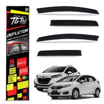 Calha de Chuva Fit 2015 a 2021 e Wr-v 2017 a 2021 Inteiriça Acrílico Fumê Tgpoli Calha de Chuva Fit 2015 a 2021 e Wr-v 2017 a 2021 Inteiriça Acrílico Fumê Tgpoli