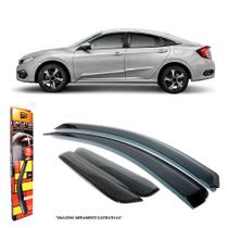 Calha de Chuva New Civic G10 2017 em diante 4 Portas Modelo Inteiriça TG Poli - 28011 Calha de Chuva New Civic G10 2017 em diante 4 Portas Modelo Inteiriça TG Poli - 28011