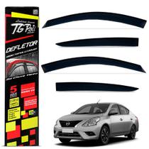 Calha de Chuva Nissan Versa 2011 a 2020 V-Drive 2020 2021 Acrílico Fumê Tgpoli