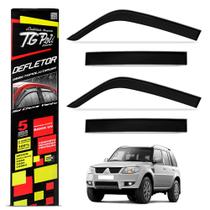Calha de Chuva Pajero TR4 2002 a 2016 04 Pts Defletor Fumê Tgpoli Calha de Chuva Pajero TR4 2002 a 2016 04 Pts Defletor Fumê Tgpoli