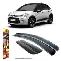 Calha de Chuva para Citroen C3 2013 a 2021 4 Portas TG Poli - 26003 Calha de Chuva para Citroen C3 2013 a 2021 4 Portas TG Poli - 26003