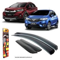 Calha de Chuva para Honda New Fit 2015 a 2020 WRV 2017 a 2020 4 portas TG Poli - 28008