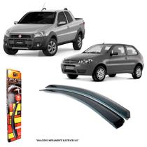 Calha de Chuva para Strada CS/CE/CD 96/20 Palio 96/11 Fire 12/16 2 Portas TG Poli 24002