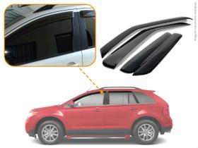 Calha de Chuva Preta Fume Ford Edge 2012 2013 2014 4 Portas