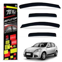 Calha de Chuva Renault Sandero 2008 a 2014 Slim Acrílico Fumê Tgpoli Calha de Chuva Renault Sandero 2008 a 2014 Slim Acrílico Fumê Tgpoli
